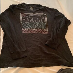 Vans Black California Native Long Sleeve Tee